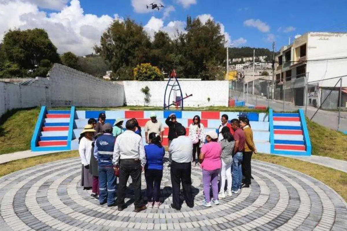 Quito barrios de El Condado recuperan espacios públicos con nuevas obras comunitarias