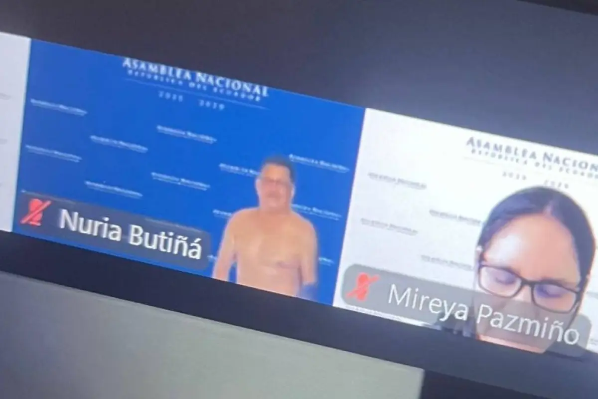 Se registran un incidente en la conexión virtual de la asambleísta Nuria Butiñá durante una sesión legislativa.