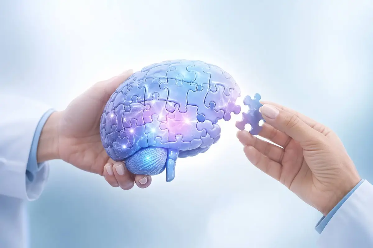 Ilustración sobre salud mental creada con inteligencia artificial