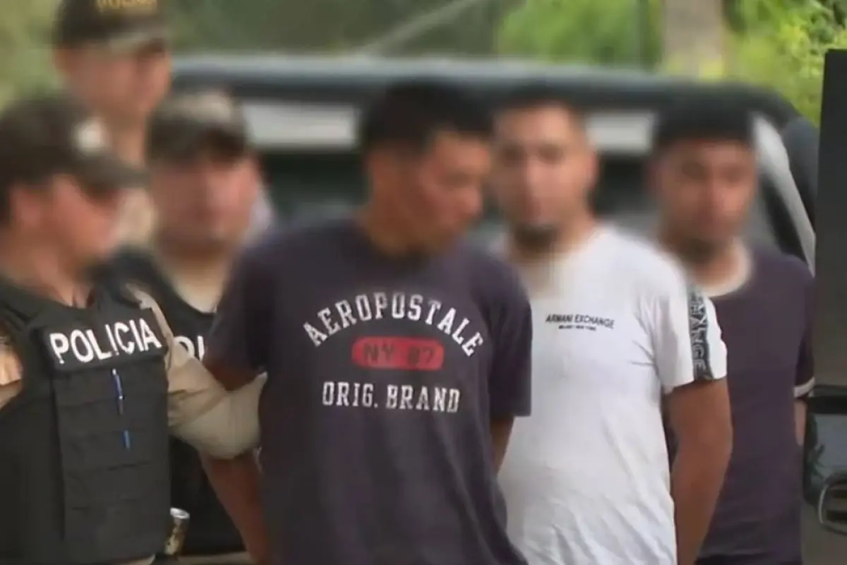 Los tres sospechosos fueron puestos a órdenes de las autoridades de justicia tras ser detenidos por la Policía., Foto: Policía Nacional