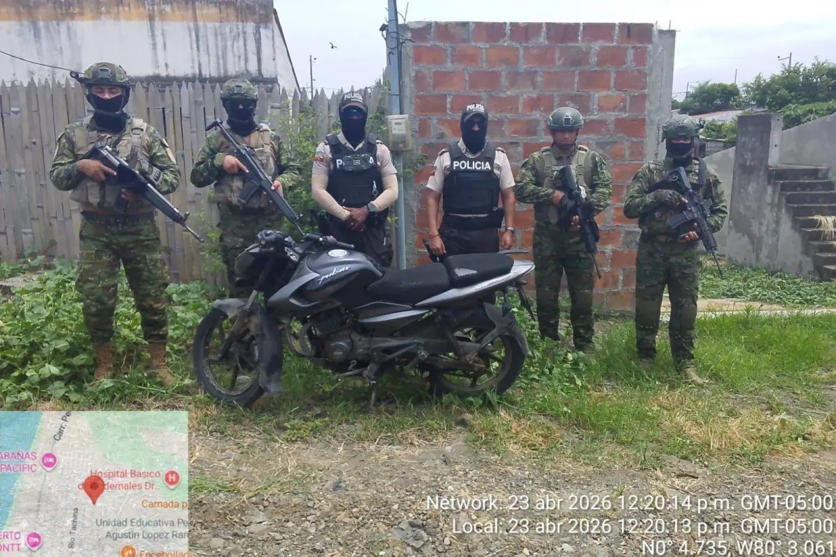 Las motocicletas recuperadas fueron entregadas a la Policía para seguir con los trámites., Ejército Ecuatoriano
