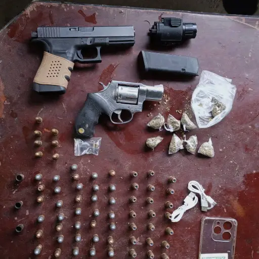 Dos procesados por tenencia y porte de armas de fuego en El Guayabo, Guayas