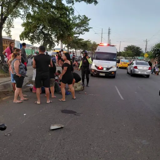 Cinco personas resultaron heridas tras una serie de accidentes registrados en Portoviejo en menos de una hora