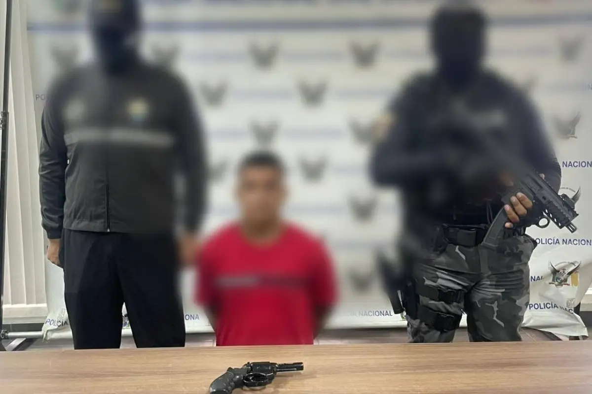 El detenido fue puesto a órdenes de las autoridades judiciales para la audiencia., Policía Nacional