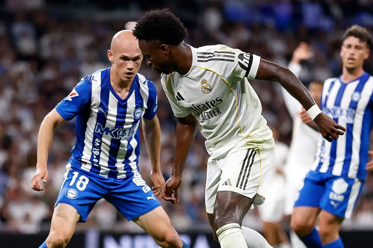 Vinicius Junior marcó el segundo gol de Real Madrid ante Alavés