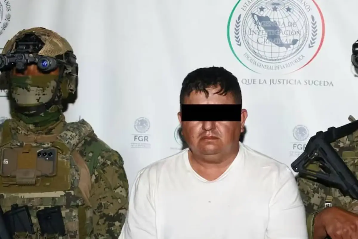  César Alejandro ‘N’, conocido bajo el alias de ‘El Güero Conta’ fue detenido en México., Foto: Marina de México