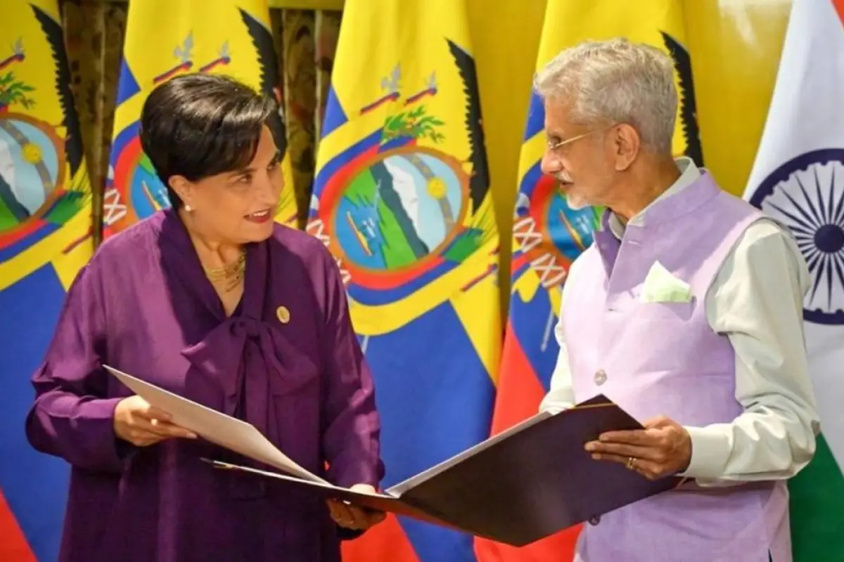 Ecuador e India fortalecen relaciones con acuerdos de cooperación estratégica para posible intercambio comercial.