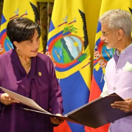 Ecuador e India fortalecen relaciones con acuerdos de cooperación estratégica para posible intercambio comercial
