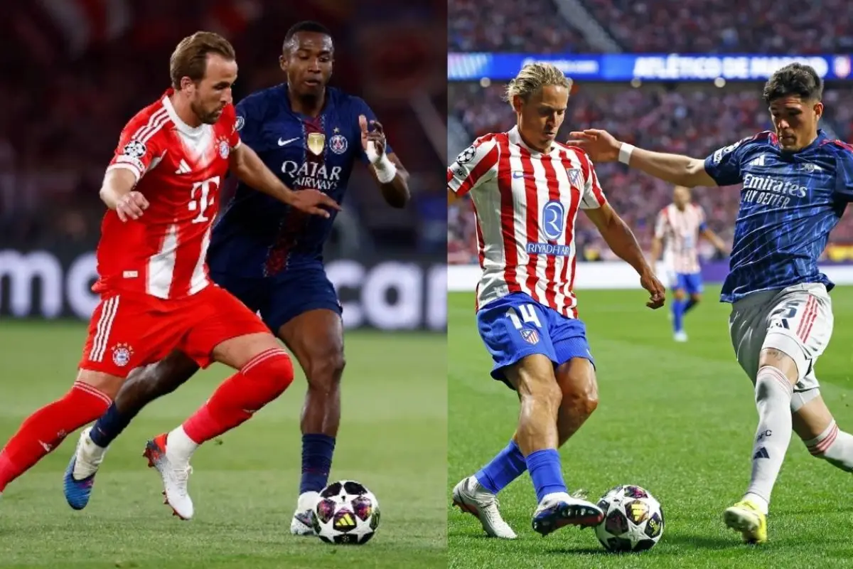 PSG superó 5-4 a Bayern Múnich y Atlético de Madrid y Arsenal igualaron 1-1