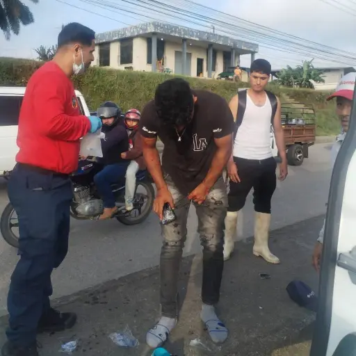 Cuatro heridos dejan dos accidentes de tránsito en El Carmen