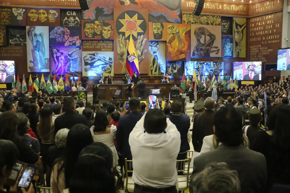 Una actividad realizada en la capital ecuatoriana por el primer año de gestión de la Asamblea Nacional., API