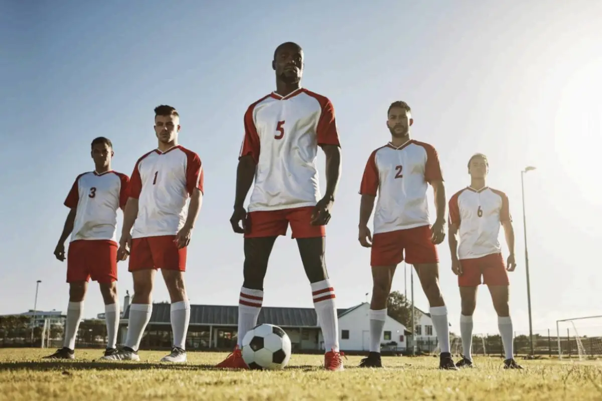 Equipo de fútbol y entrenamiento deportivo