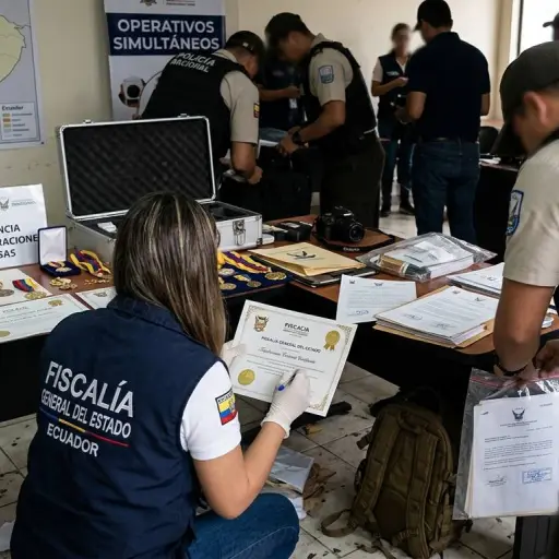 Fiscalía investiga red de condecoraciones falsas con policías capturados en tres provincias