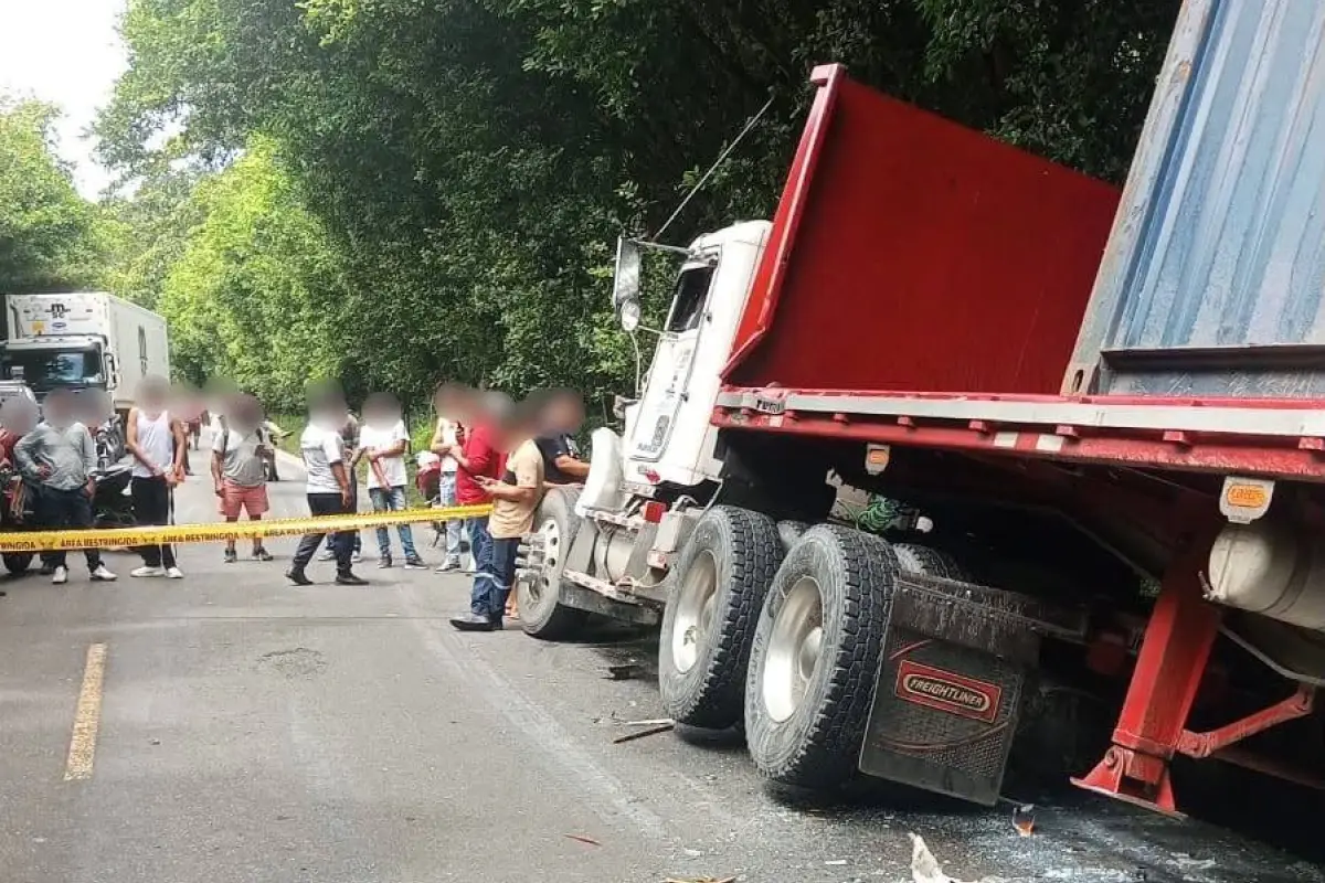 El accidente se reportó a las 11h20., Cortesía