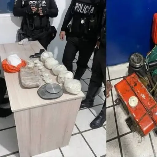 Policía halló droga y un arma de fuego durante operativo en La Concordia