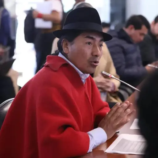 Juez del TCE rechaza denuncia del CNE contra Leonidas Iza por rendición de cuentas del Yasuní
