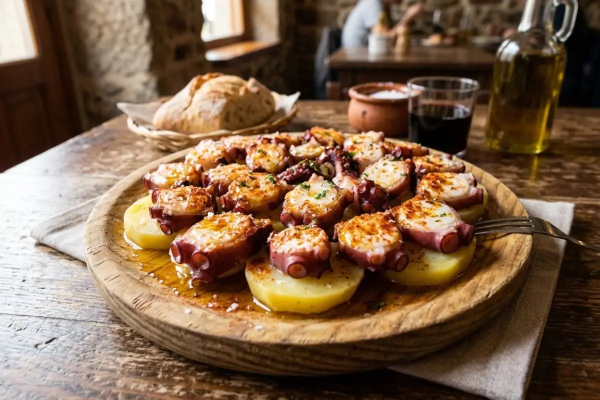 El pulpo a la gallega, conocido en Galicia como Polbo á Feira, es un plato tradicional de la gastronomía española.