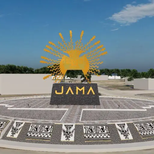 Un imponente “Sol de Oro” transformará la entrada al cantón Jama
