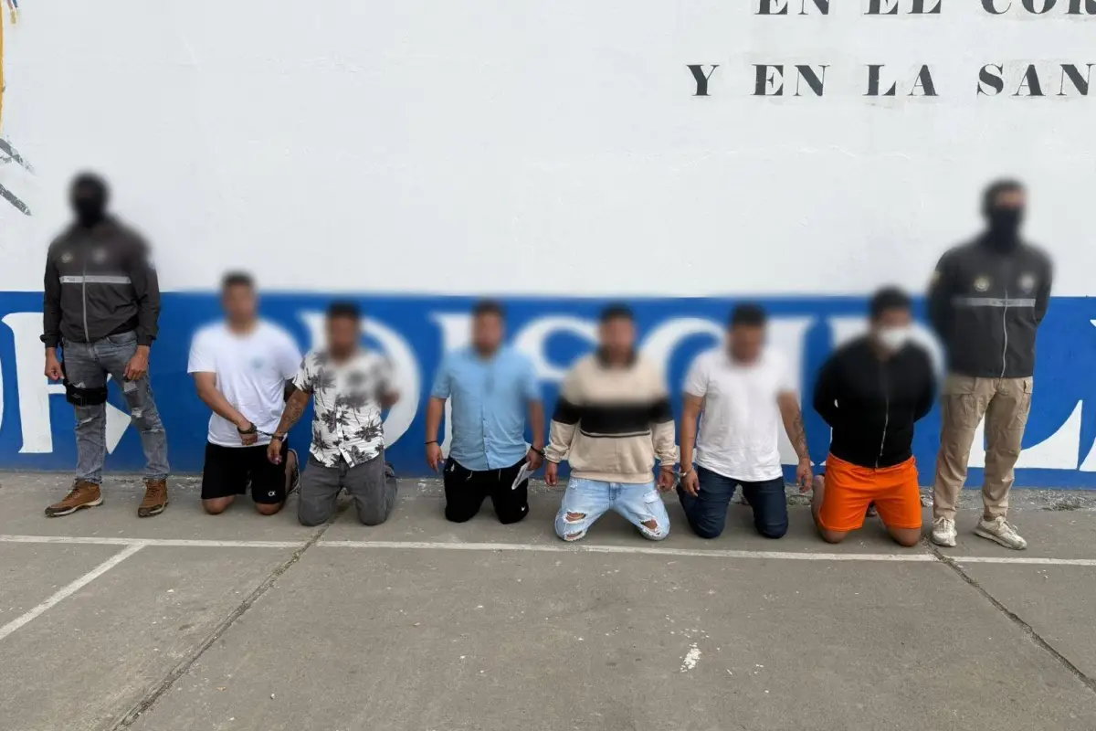 Los acusados de pertenecer a una banda delictiva fueron puestos a órdenes de las autoridades judiciales., Cortesía