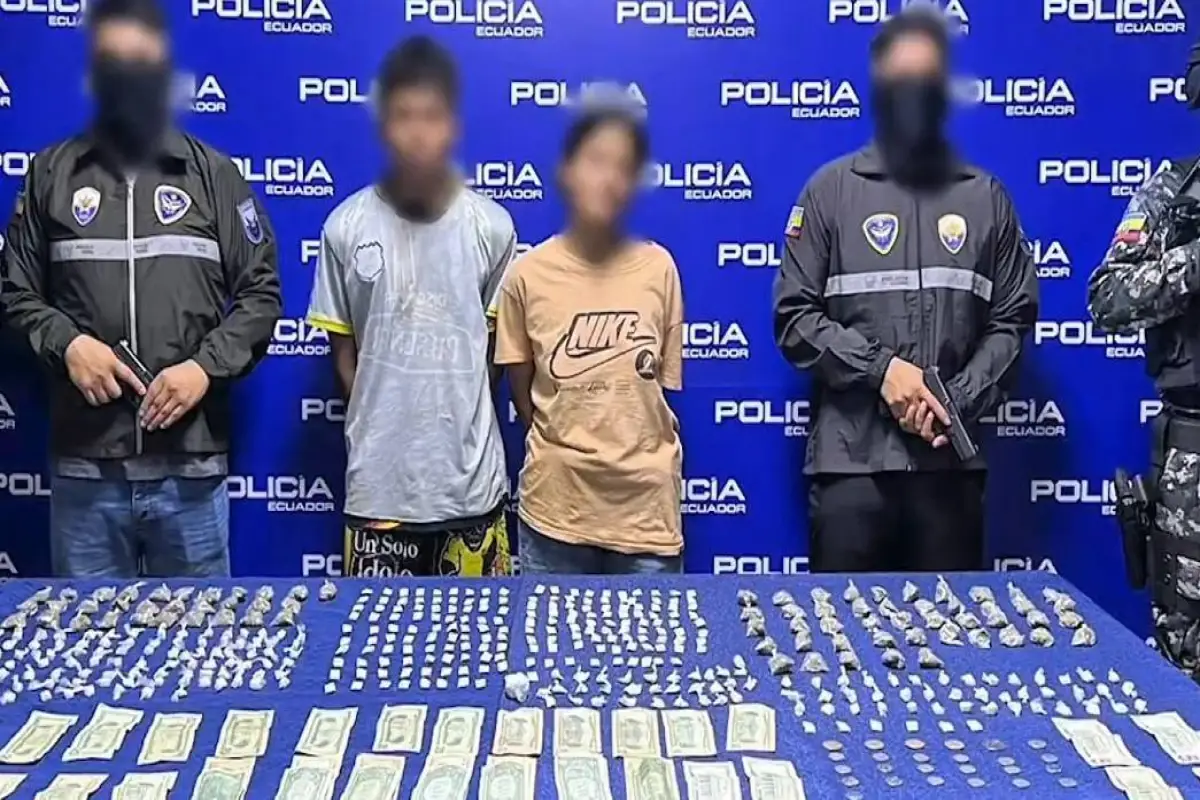 La droga incautada estaba lista para ser expendida en diferentes sectores de Guayaquil., Captura de video