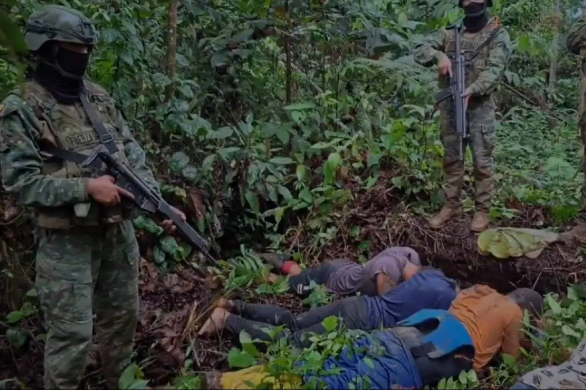 Operativo militar en Taisha contra minería ilegal deja cuatro aprehendidos