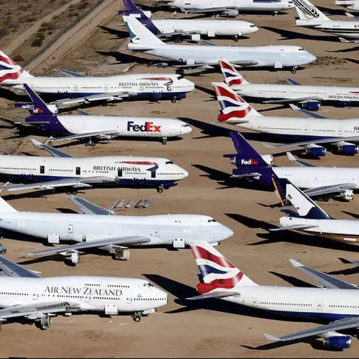 ¿A dónde van los aviones que mueren? El misterioso “cementerio” gigante en el desierto de Mojave