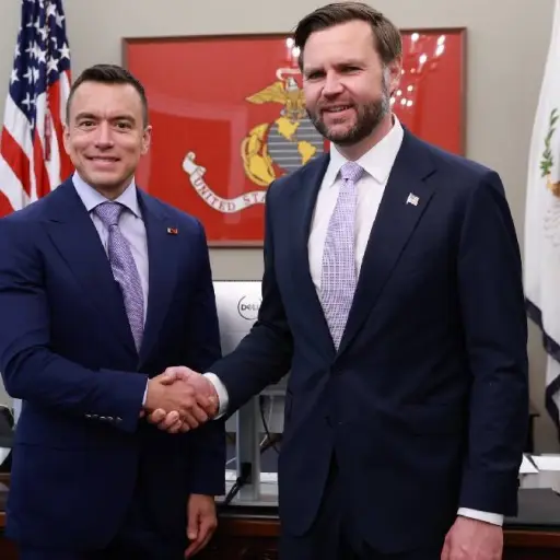 Noboa cumple agenda oficial en Washington: Cooperación bilateral y premiación internacional
