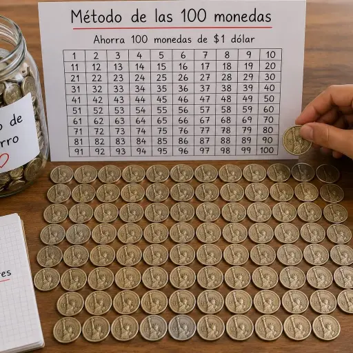 El método de las 100 monedas gana espacio como estrategia de ahorro familiar