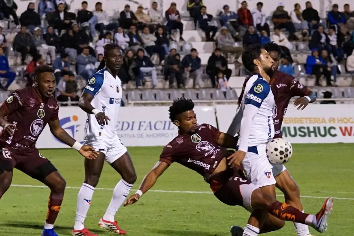 Liga de Quito se tomó el estadio Bellavista de Ambato tras ganar a Mushuc Runa., Foto: Apifoto