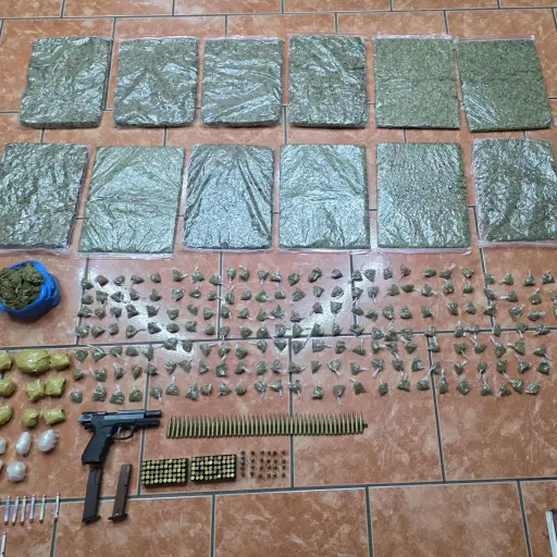 Santo Domingo: Arma, droga y decenas de cartuchos fueron hallados en operativo policial en Cristo Vive