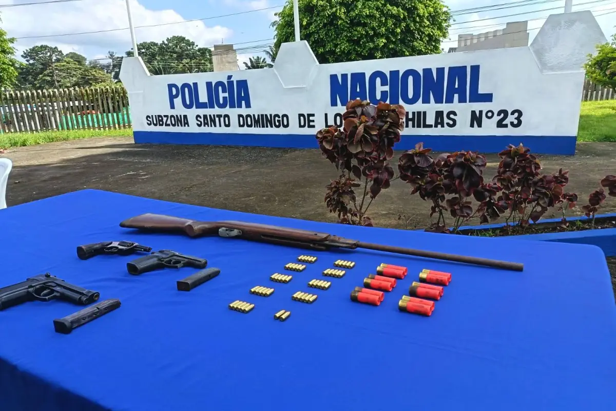 El armamento encontrado por la Policía., Diario Centro