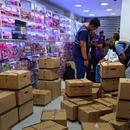 Guayaquil: decomisan más de 8.000 productos irregulares en operativo en La Bahía