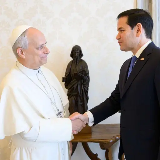 Marco Rubio llega al Vaticano para reunirse con el Papa León XIV para aliviar tensiones diplomáticas