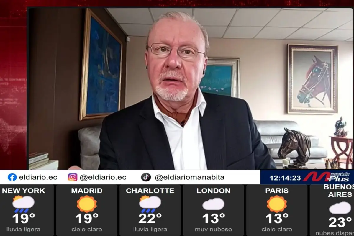 El abogado Ramiro Aguilar Torres abordó la situación legal del alcalde de Portoviejo, Javier Pincay, durante una entrevista en Manavisión Plus., El Diario.