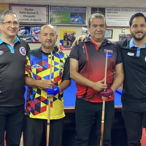 Guayas y Manabí dominan el primer circuito nacional de billar a tres bandas  