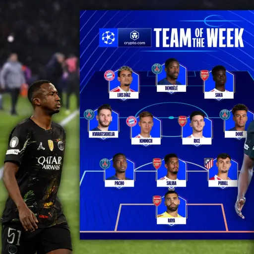 Willian Pacho integra el equipo ideal de la semana de la Champions League tras brillar ante el Bayern Múnich