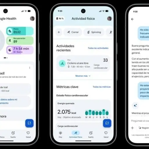 Google Health integra inteligencia artificial Gemini para monitorizar la salud diaria