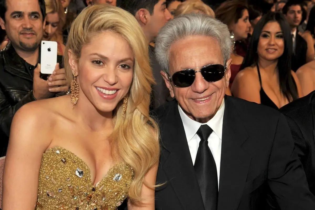 La cantante Shakira junto a su padre, William Mebarak.