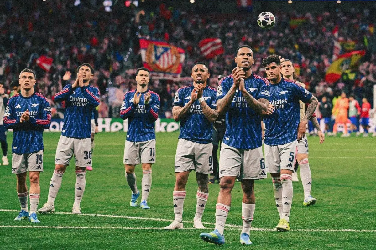 Arsenal espera poder pasar de fase y verse las caras ante el PSG o Bayern Múnich., X Arsenal.