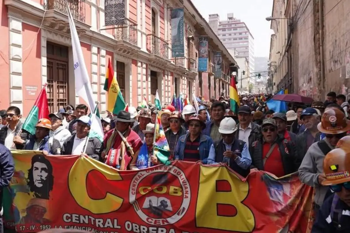 La COB también pide la derogación de diversas reformas fiscales y agrarias. , Foto: Agencias