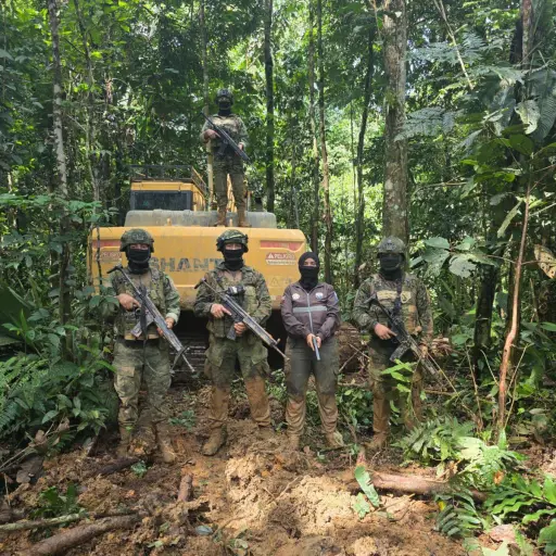 Operativos militares golpean minería ilegal en cuatro provincias de Ecuador