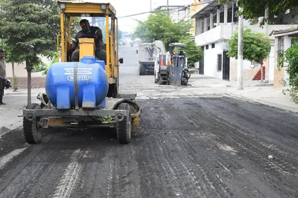 Obras viales en Juan Montalvo avanzan con inversión de USD 6,4 millones ,Municipio de Guayaquil