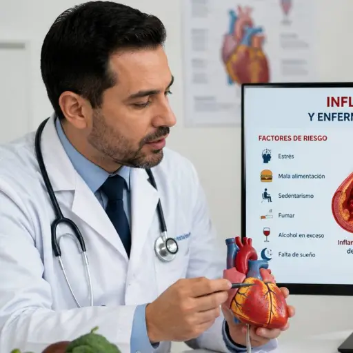 Especialista advierte que las enfermedades cardiovasculares se vinculan con inflamación crónica causada por estrés y hábitos poco saludables