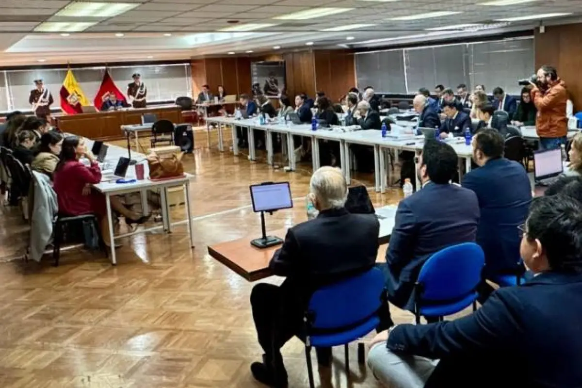 La audiencia por el caso Sinohydro se retomará en la Corte Nacional de Justicia en el norte de Quito., Foto: Apifoto