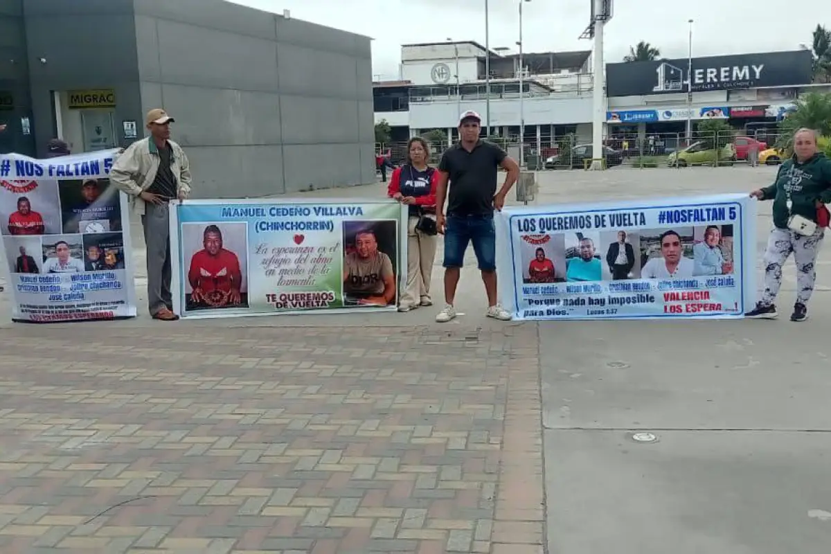 Los familiares de los desaparecidos han protagonizado varios plantones., Cortesía
