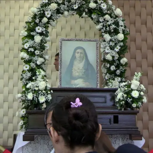 Portoviejo recibió al cuadro de la Virgen Dolorosa en una visita especial por los 120 años del milagro