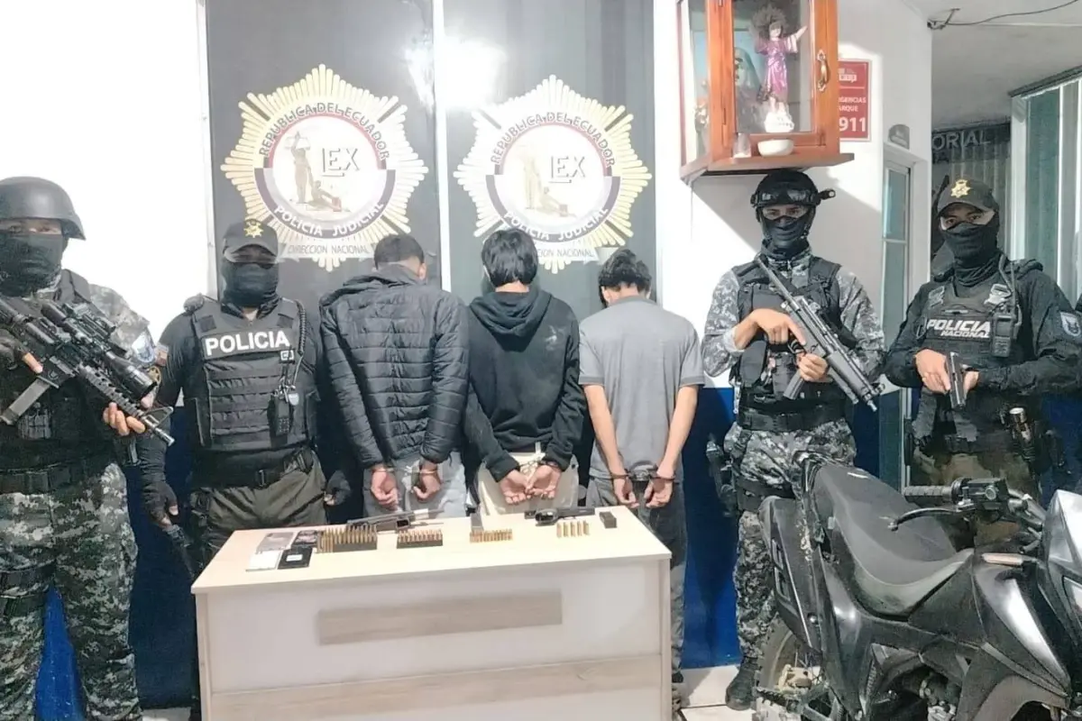 Los tres detenidos son menores de edad., Cortesía