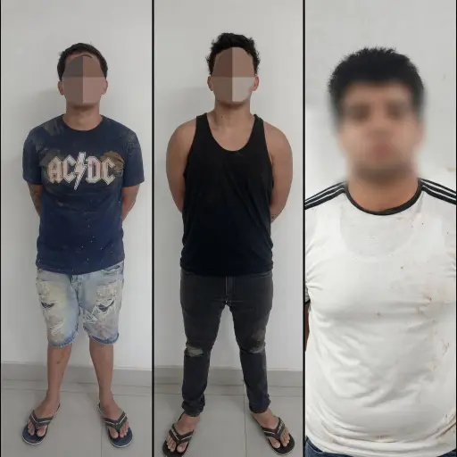 La Policía detuvo a tres jóvenes de 16, 17 y 18 años vinculados a un robo en Manta