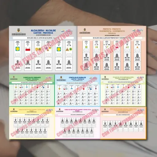 Ocho papeletas y dos urnas: así será la logística del voto en Ecuador 2027