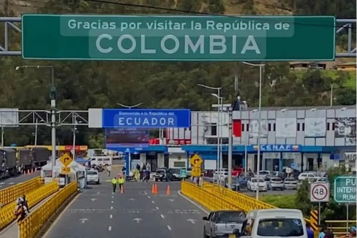 El puente en el sector de Rumichaca es uno de los puntos de coexión comercial más grandes entre ambos países., Foto: Archivo